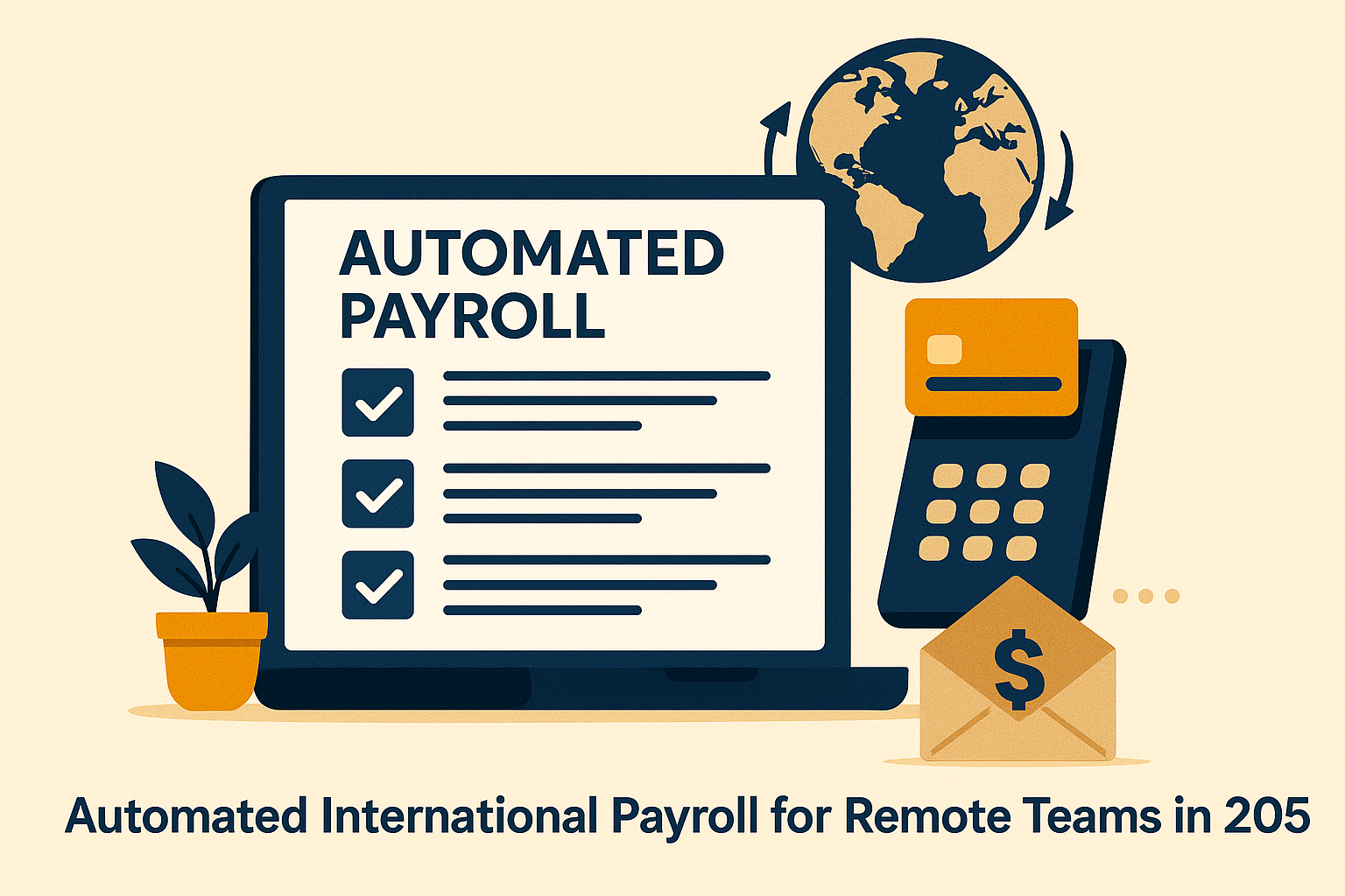 Automated international payroll process for remote teams using digital tools and global platforms in 2025