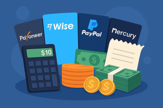 Comparison of lowest-fee payment platforms for freelancers in 2025 – Wise, Payoneer, PayPal, Revolut, Mercury