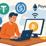 Freelancer receiving crypto payments in USDT and USDC with Payoneer fiat withdrawal