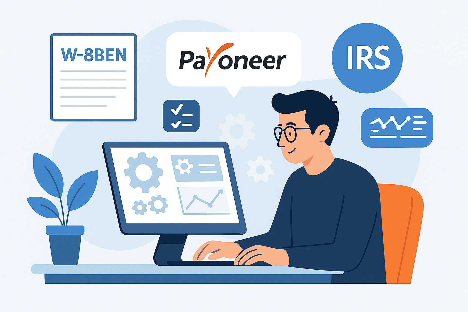 Freelancer using online tools to submit tax forms like W-8BEN through Payoneer Запитати в ChatGPT