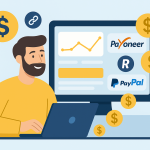Freelancer monetizing payment platforms like Payoneer via affiliate dashboard and SaaS analytics