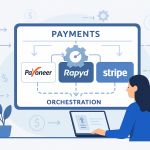 Dashboard with Payoneer, Rapyd, and Stripe integration for automated payment orchestration