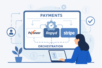 Dashboard with Payoneer, Rapyd, and Stripe integration for automated payment orchestration