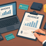 Freelancer using modern digital financial management tools in 2025