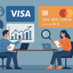 Freelancers analyzing Visa and Mastercard payment fees in 2025