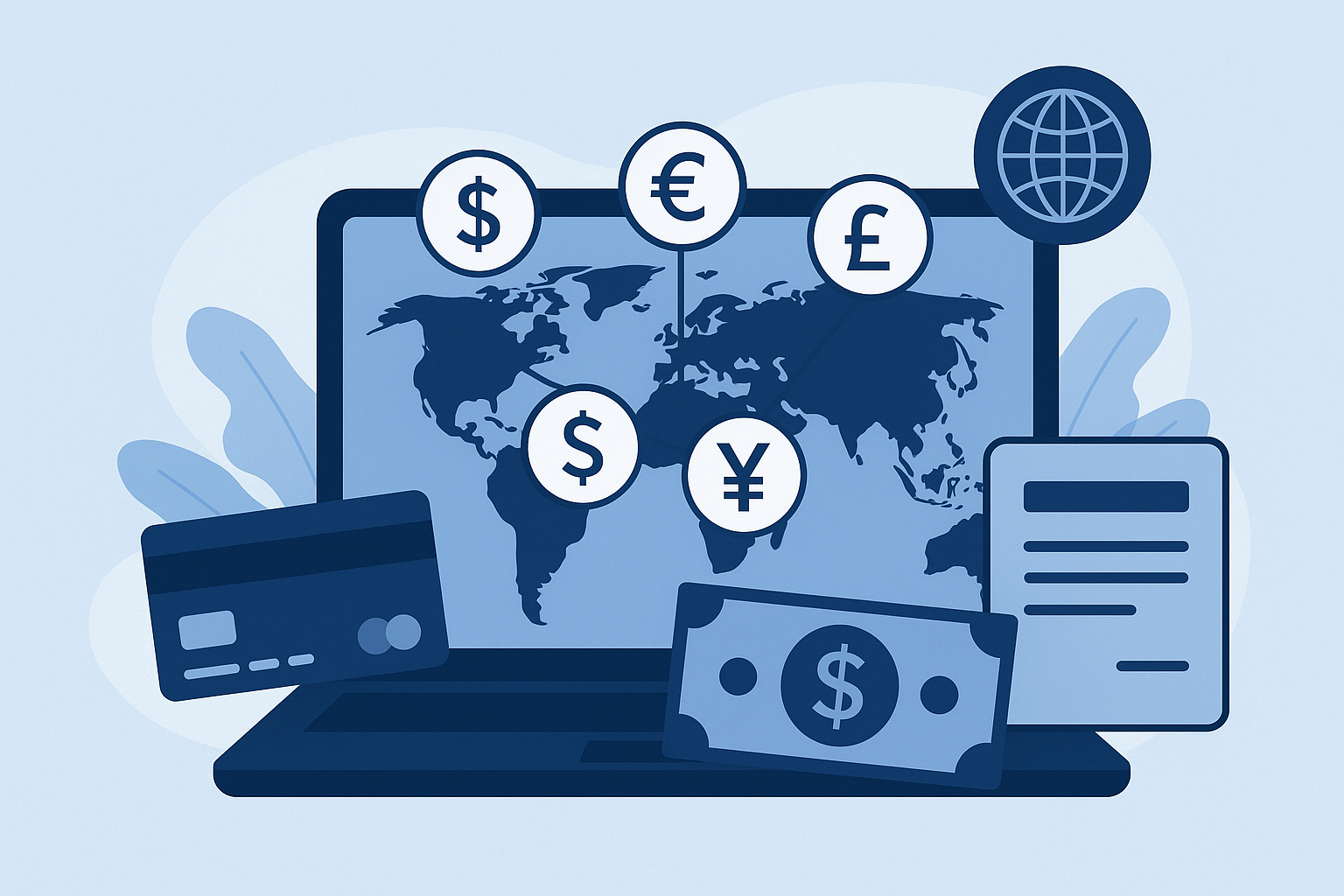 freelancer managing global payments using multi-currency accounts in 2025