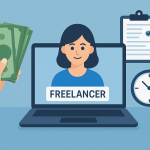 freelancer using modern online payment tools for global transactions in 2025