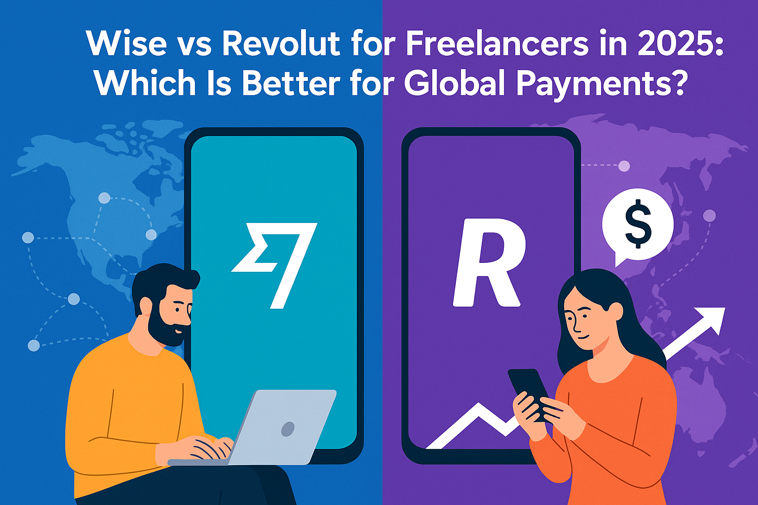 freelancers comparing Wise and Revolut for global payments in 2025
