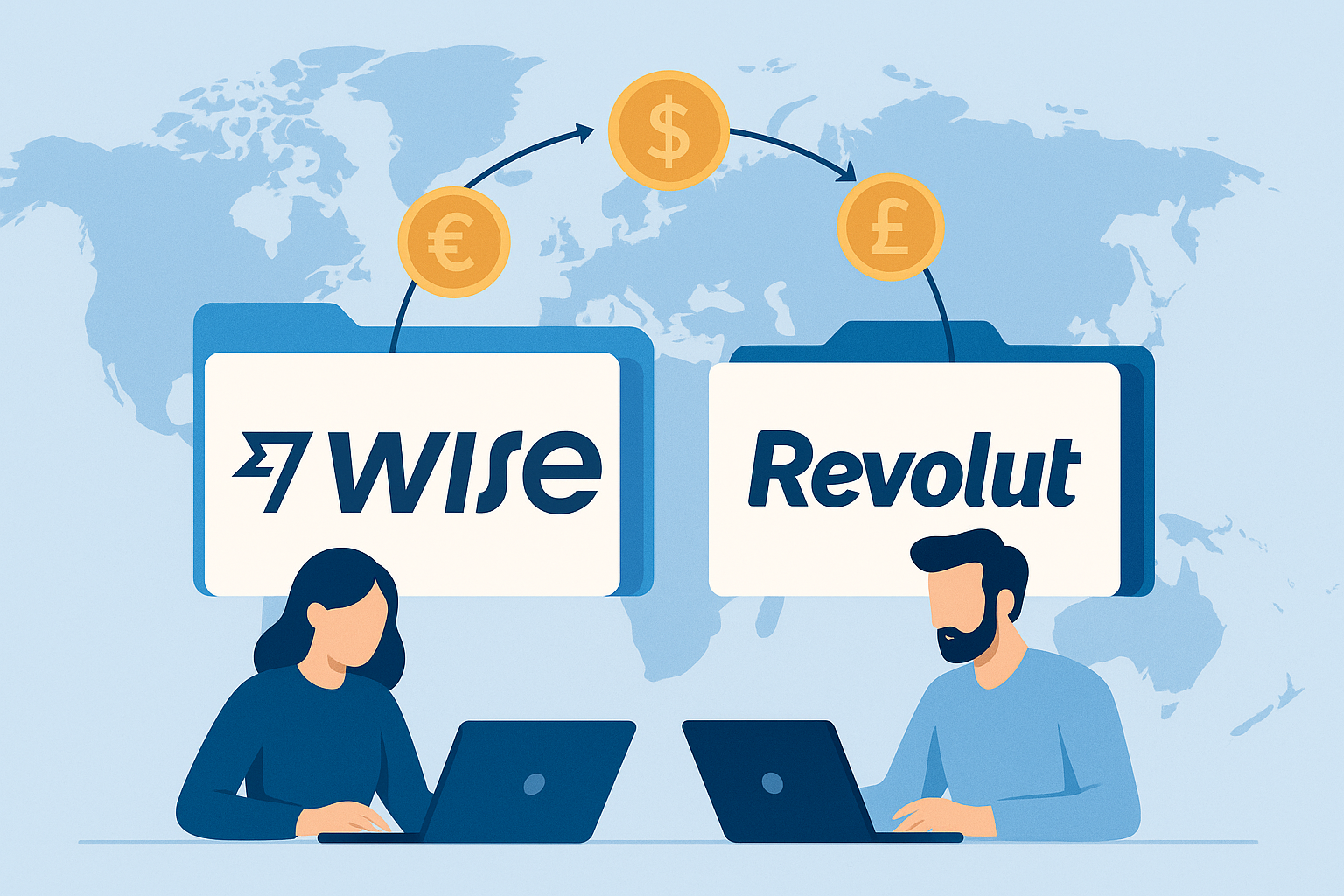 comparison of Wise and Revolut for international freelancers managing global payments in 2025